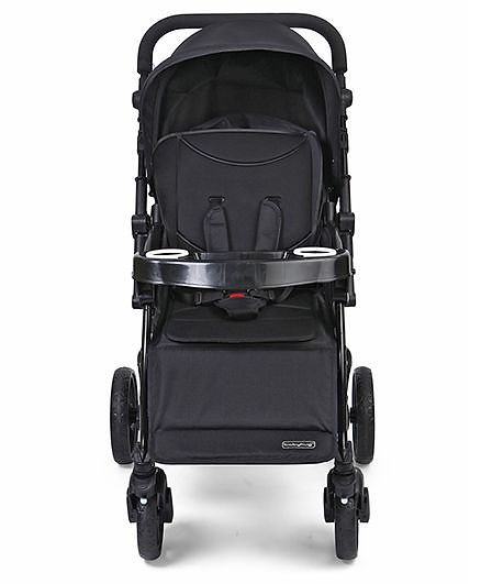 Babyhug Joy Ride Stroller With Reversible Handle - Black