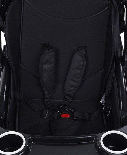 Babyhug Joy Ride Stroller With Reversible Handle - Black