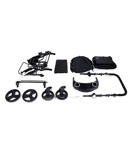 Babyhug Joy Ride Stroller With Reversible Handle - Black