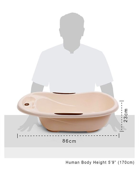 Babyhug Large Bath Tub with Bather (Color May Vary)