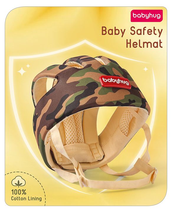 Babyhug Premium Baby Safety Helmet - Camouflage