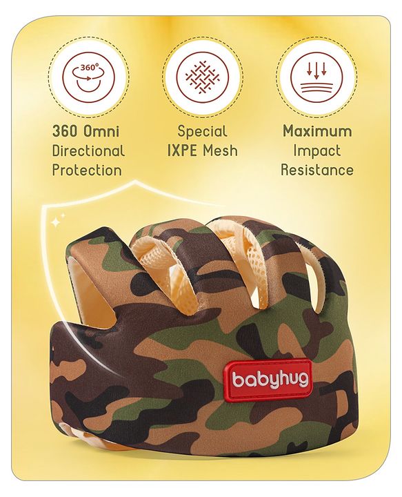 Babyhug Premium Baby Safety Helmet - Camouflage