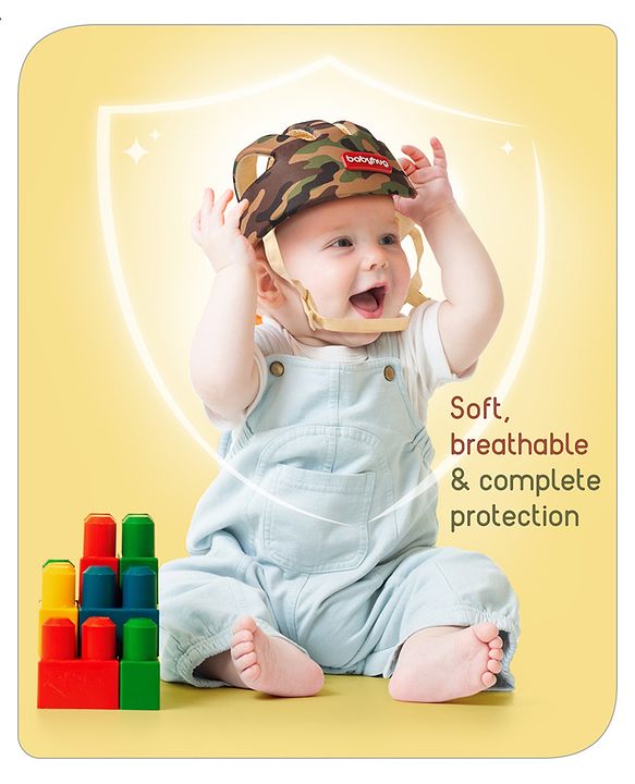 Babyhug Premium Baby Safety Helmet - Camouflage