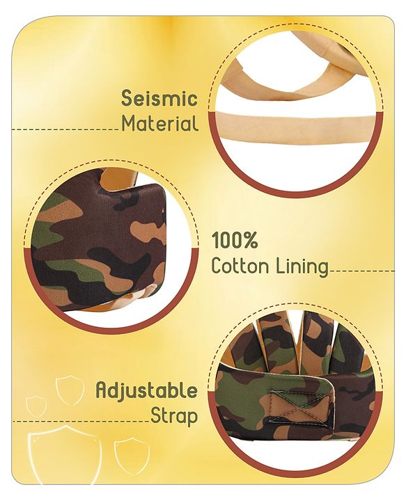 Babyhug Premium Baby Safety Helmet - Camouflage