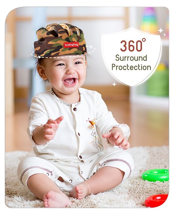 Babyhug Premium Baby Safety Helmet - Camouflage