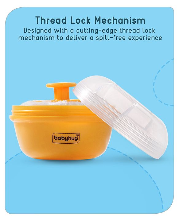 Babyhug Powder Puff with Container -Yellow