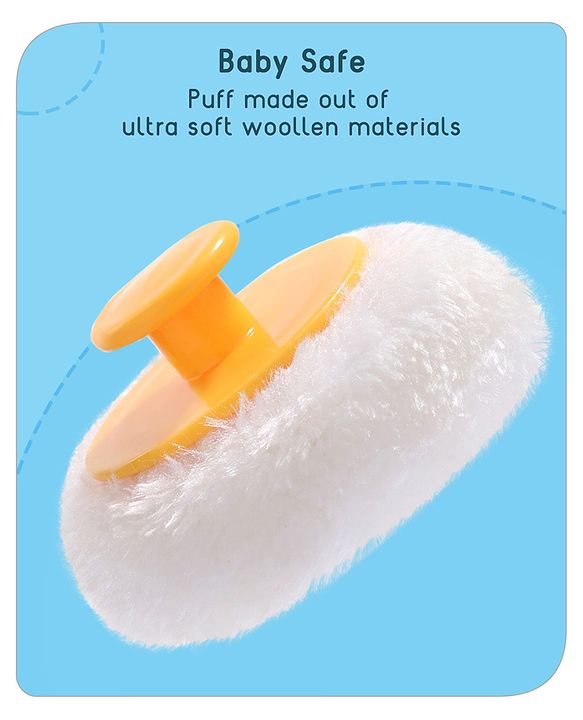 Babyhug Powder Puff with Container -Yellow