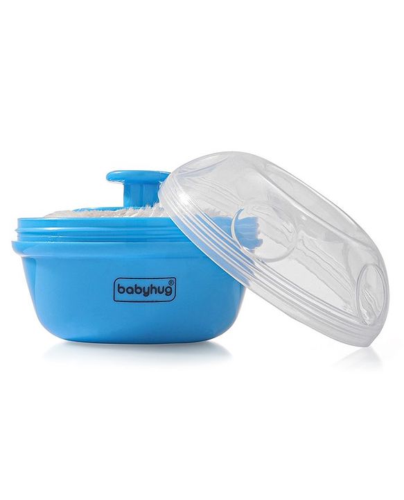 Babyhug Powder Puff with Container - Blue