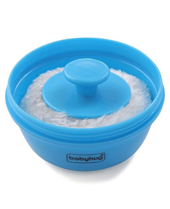 Babyhug Powder Puff with Container - Blue