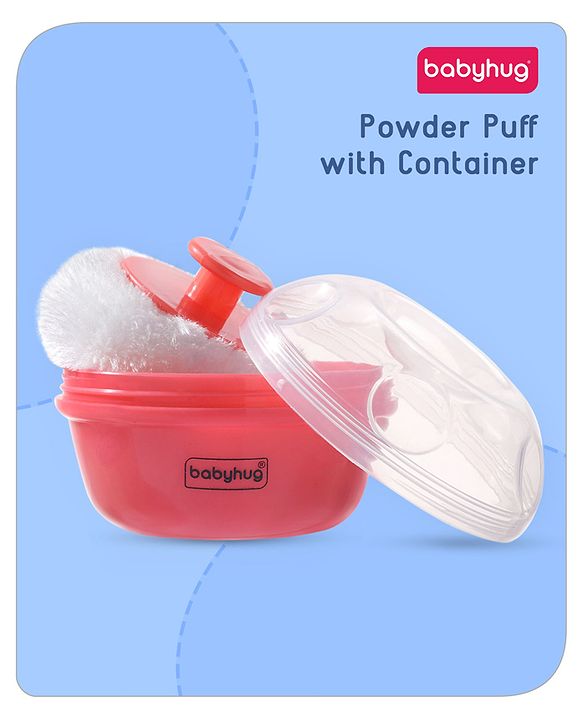 Babyhug Powder Puff with Container - Blue