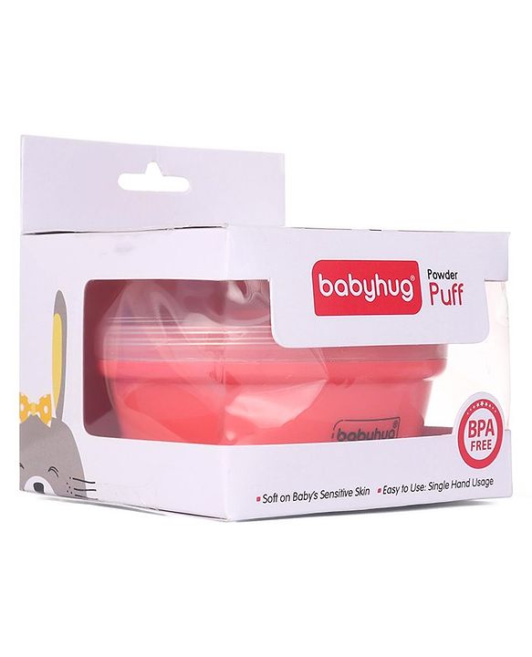 Babyhug Powder Puff with Container - Blue