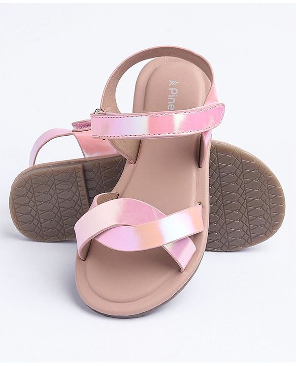 Pine Kids Velcro Closure Sandals - Pink