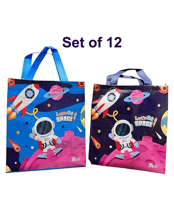 Asera Space Theme Carry Bags Return Gifts for Birthday for Kids Pack of 12  Multicolor Online in India, Buy at Best Price from Firstcry.com - 14725591
