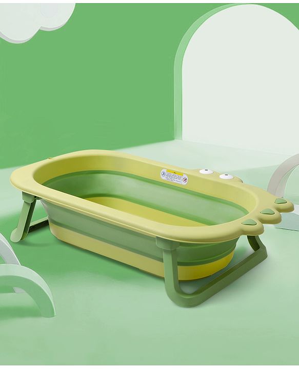 Babyhug Foldable Baby Bath Tub - Green
