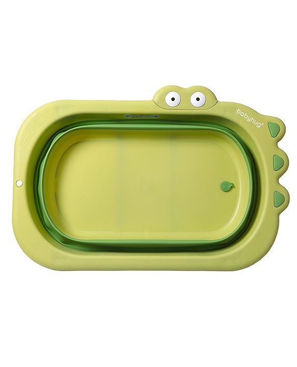 Babyhug Foldable Baby Bath Tub - Green