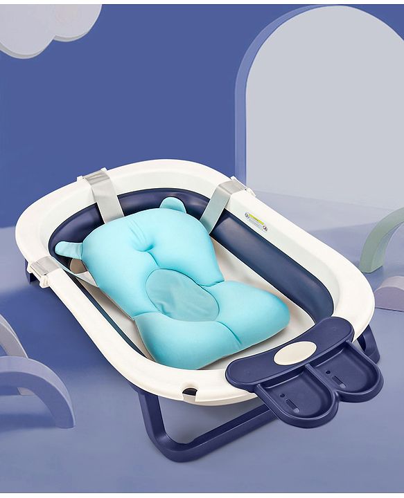 Babyhug Foldable Baby Bath Tub - Blue