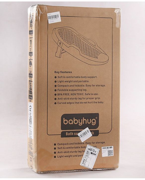 Babyhug Rectangular Bath Support Rack Small Size - Pink