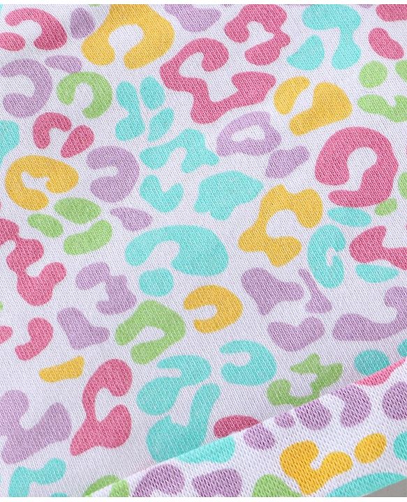 Babyhug 100% Cotton Knit Printed Mittens & Booties - Multicolor