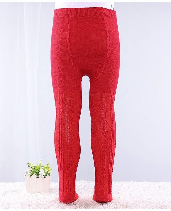 Cute Walk by Babyhug Anti-Bacterial Footed Tights - Red