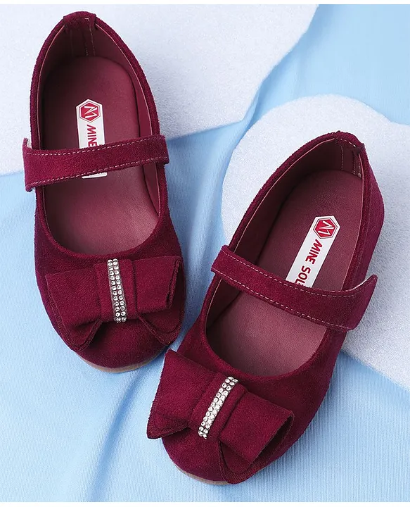 Maroon baby 2025 girl shoes