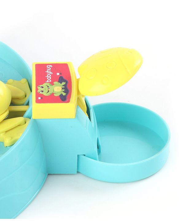 Babyhug Hungry Frog Indoor Board Game for Kids|Colorful 4 Player Bead-Eating Game|Fun Learning for Counting & Strategy|Easy to Play| 4 Yrs+|Family & Friendly Interaction Toy|BIS