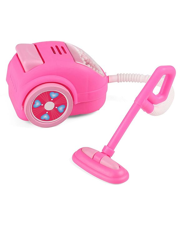 Babyhug Roleplay Home Appliances Set Washing Machine Iron Vacuum Cleaner Sewing Machine- Pink