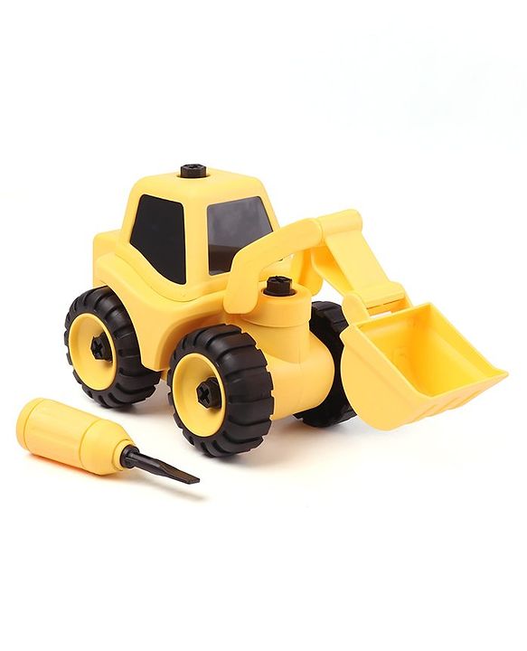 Babyhug DIY Construction Excavator with Screw Driver - Yellow