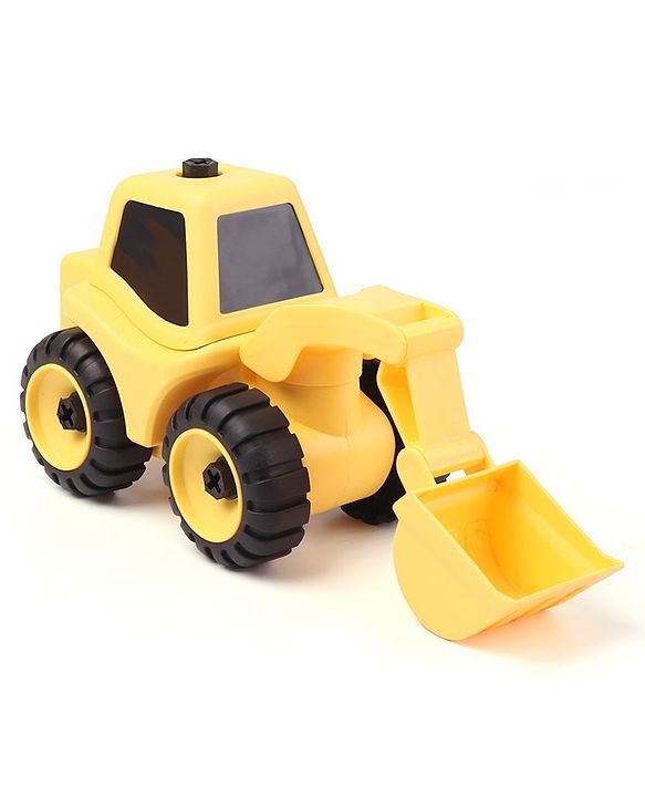 Babyhug DIY Construction Excavator with Screw Driver - Yellow