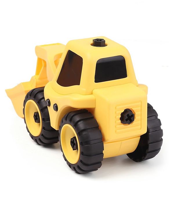 Babyhug DIY Construction Excavator with Screw Driver - Yellow