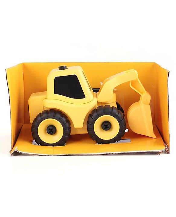 Babyhug DIY Construction Excavator with Screw Driver - Yellow