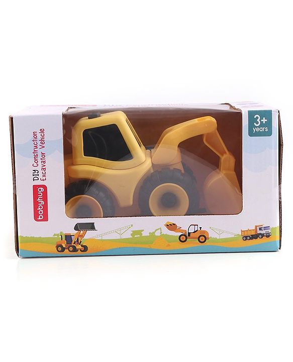 Babyhug DIY Construction Excavator with Screw Driver - Yellow