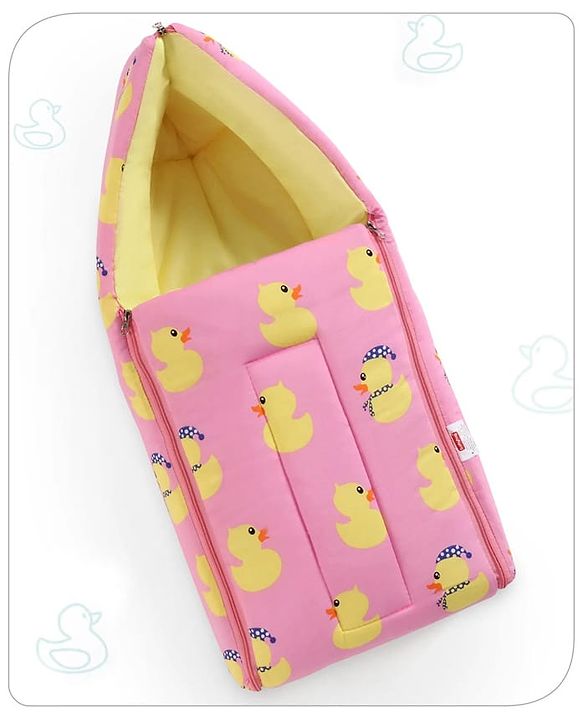 Babyhug Cotton Sleeping Bag Duck Print- Blue