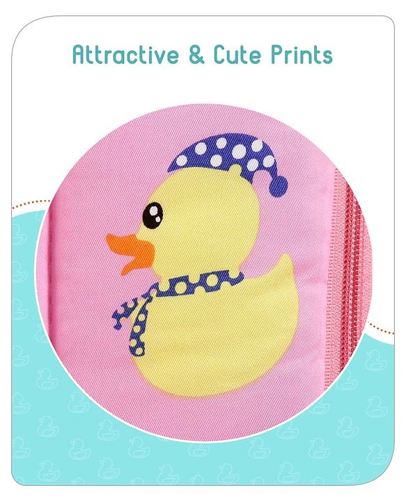 Babyhug Cotton Sleeping Bag Duck Print- Blue