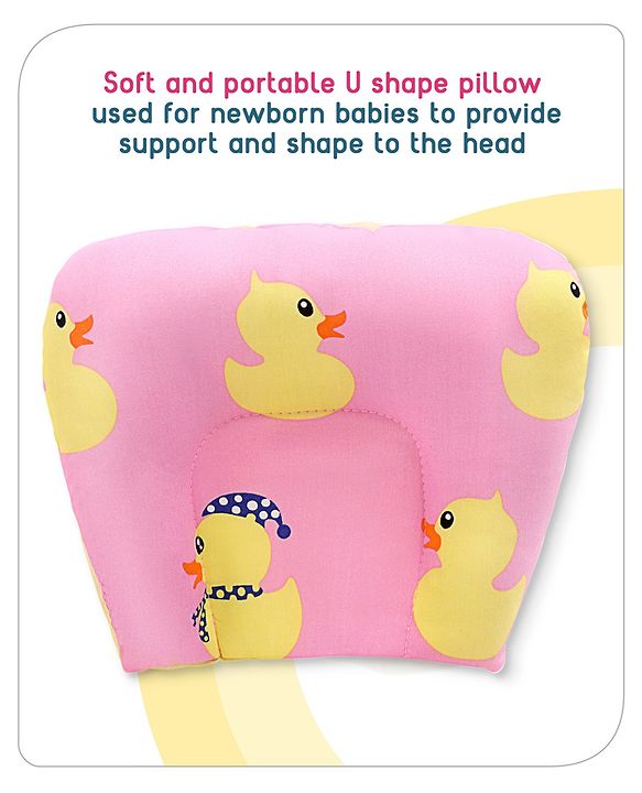 Babyhug Cotton Bedding Set with Mosquito Net Duck Print- Blue
