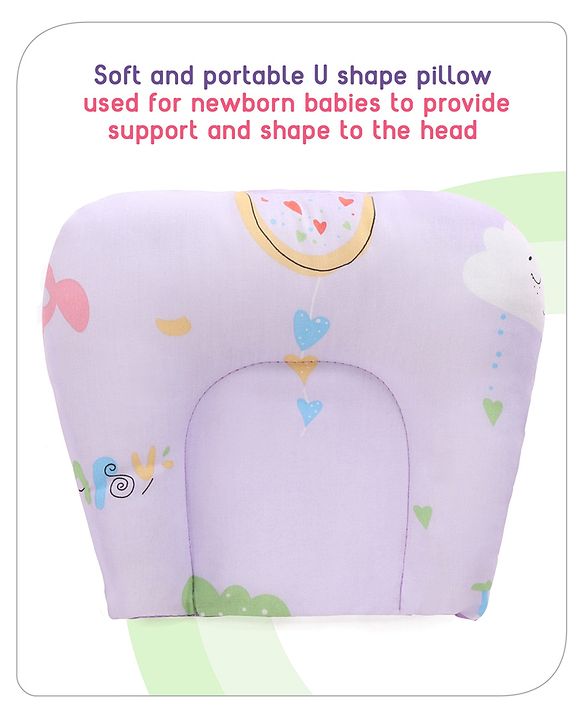 Babyhug Cotton Bedding Set with Mosquito Net Duck Print- Blue