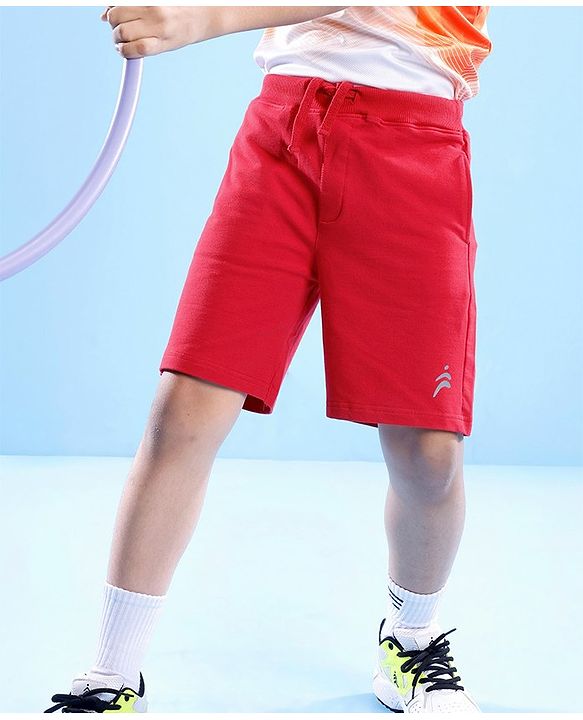 Pine Active Cotton Lycra Knit Anti-Bacterial Solid Color Shorts With Stretch - Green