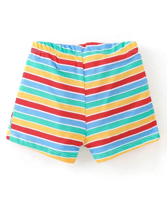 Babyhug 100% Cotton Antibacterial Trunks Pack of 3 - Yellow & Blue