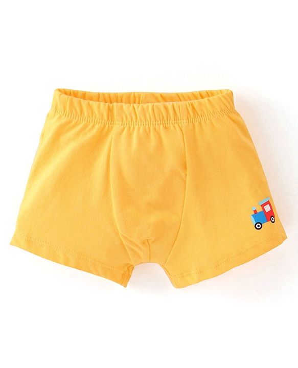 Babyhug 100% Cotton Antibacterial Trunks Pack of 3 - Yellow & Blue