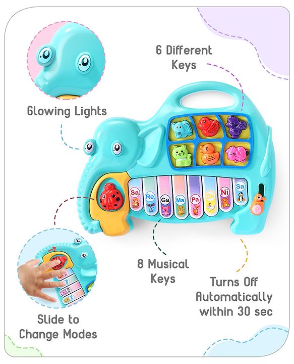 Babyhug Strawberry Musical Piano Keyboard- Red