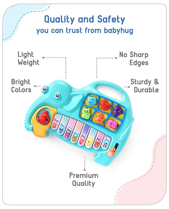 Babyhug Strawberry Musical Piano Keyboard- Red