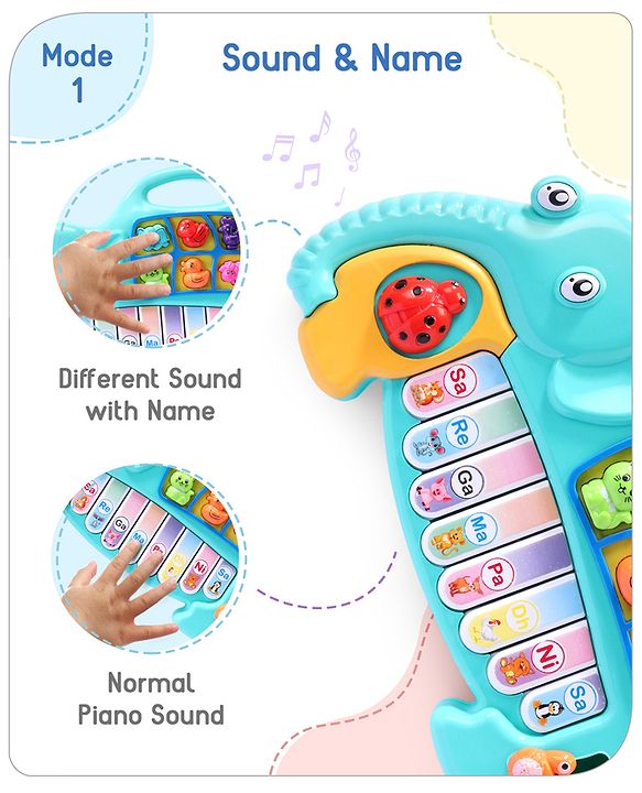 Babyhug Strawberry Musical Piano Keyboard- Red