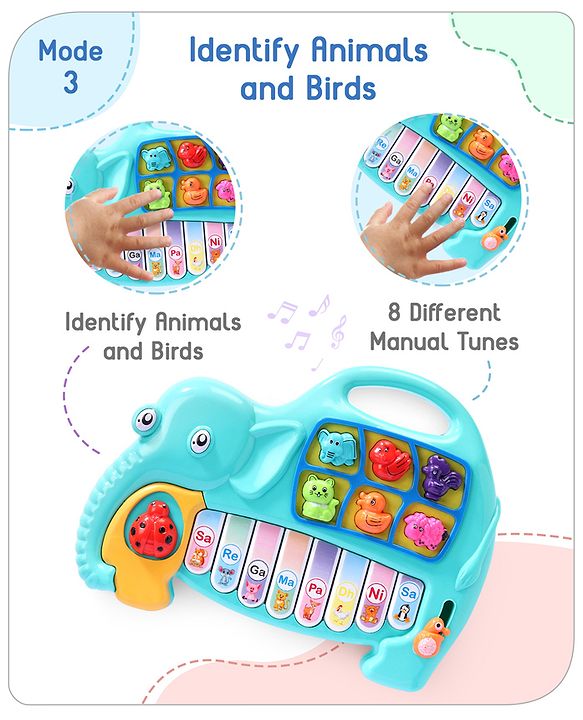 Babyhug Strawberry Musical Piano Keyboard- Red