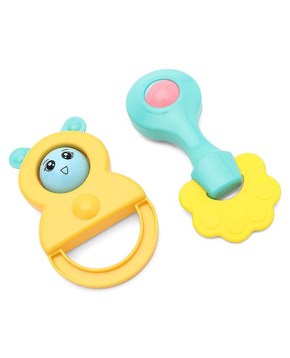 Babyhug Rattle Cum Teether Set Pack of 6 - Multicolor