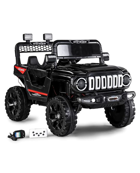 Babyhug Battery Operated Ride On Jeep with Remote Control - Red