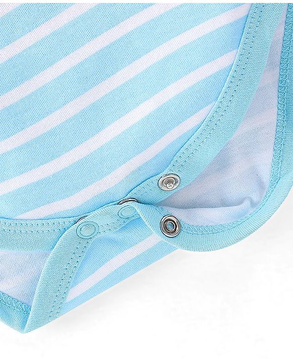 Babyhug 100% Cotton Knit Full Sleeves Onesie with Cap Lion Print - White