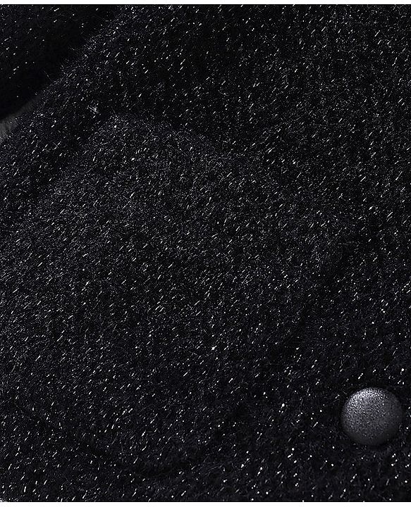 Babyhug Full Sleeves Hooded Jacket - Black