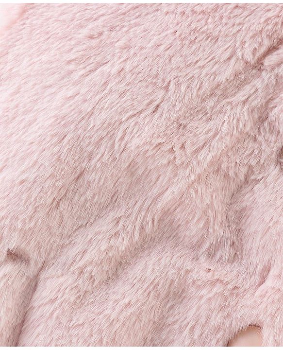Babyhug Woven Full Sleeves Hooded Jacket with Side Pockets - Pink