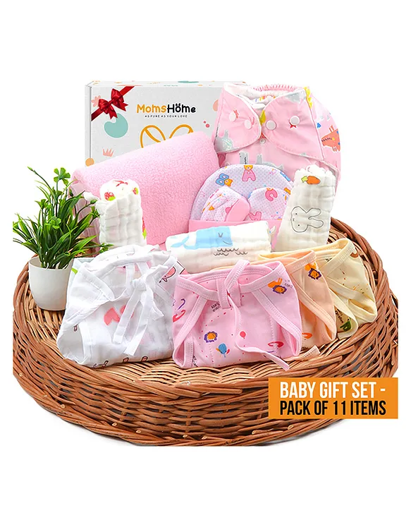 Moms Home Baby Shower Gift Set of 11 Items Multicolour