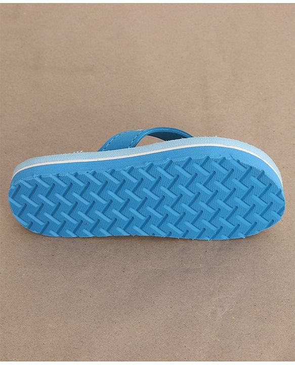 Cute Walk by Babyhug Slip On Flip Flop with Bear Print - Blue