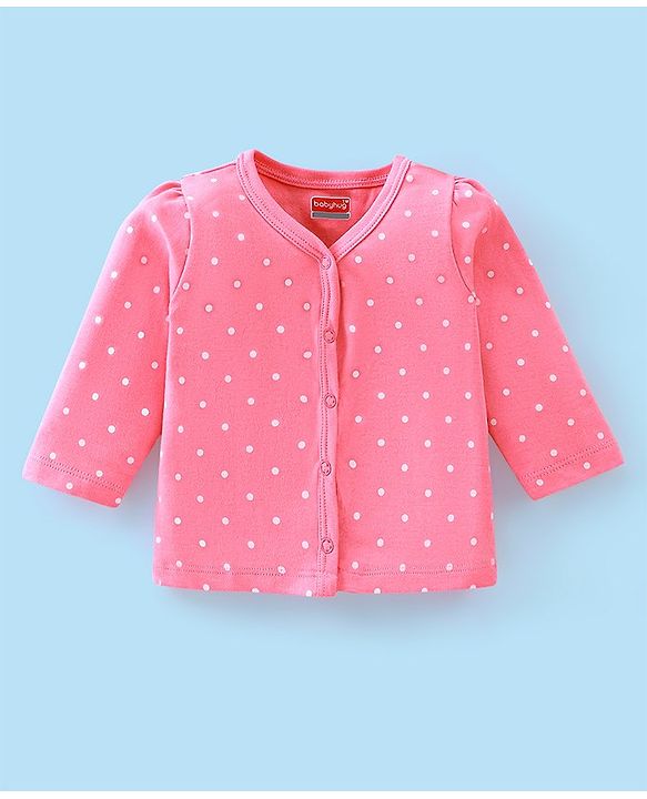 Babyhug 100% Cotton Knit Full Sleeves Front Open Floral & Deer Printed Vests Pack of 3 - Multicolour